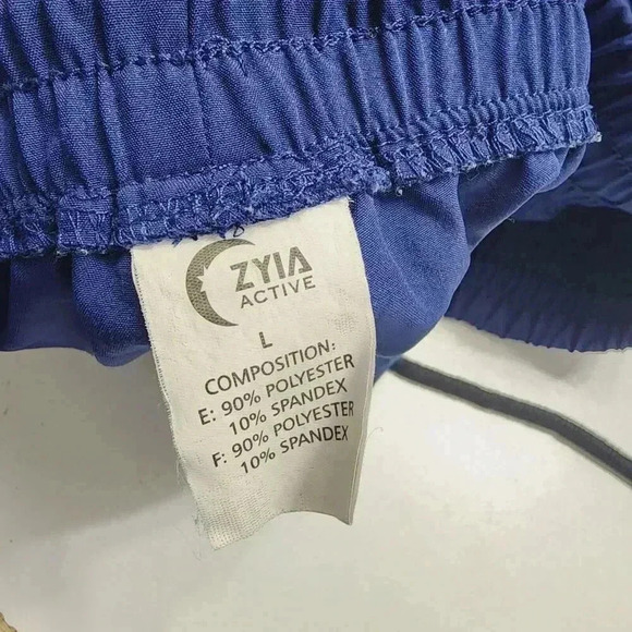 Zyia Men's Activewear Blue Shorts L Elastic Waist 14CT - Picture 4 of 5